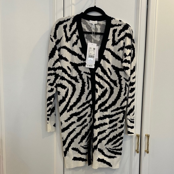 NWT Escada Zebra Print Cardigan